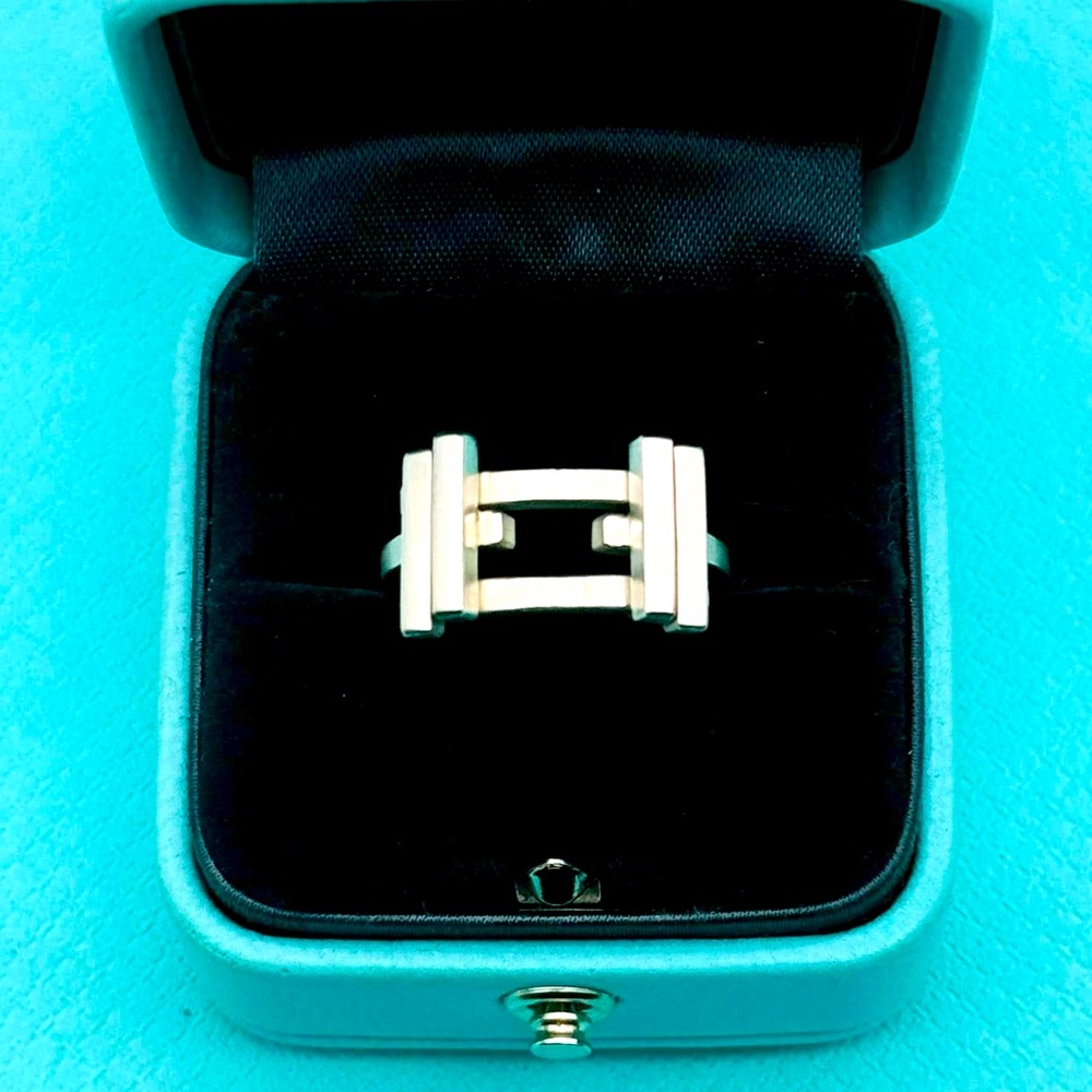Tiffany & Co Retired Gehry Axis Ring Size 5.5-6 VGUC
